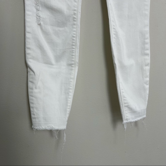SPANX- Distressed Ankle Skinny Jeans White - Picture 7 of 11